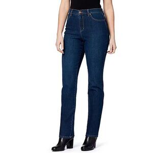 Gloria Vanderbilt Amanda Women's High Rise Straight Leg Stretch Jeans Size 12